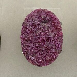 Stunning Textured Purple Cobalto calcite Stone Ring